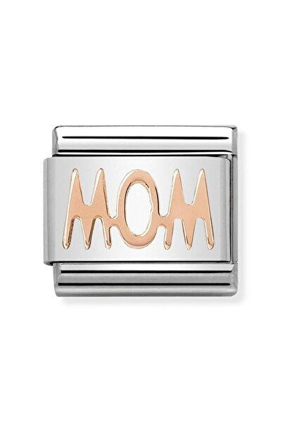 NOMİNATİON Composable Classic Writings Steel Ve 9k Gül Altın Anne