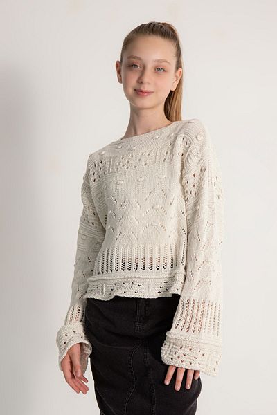DMB BOYS & GIRLS Girl's Knitted Sweater Age 9-14
