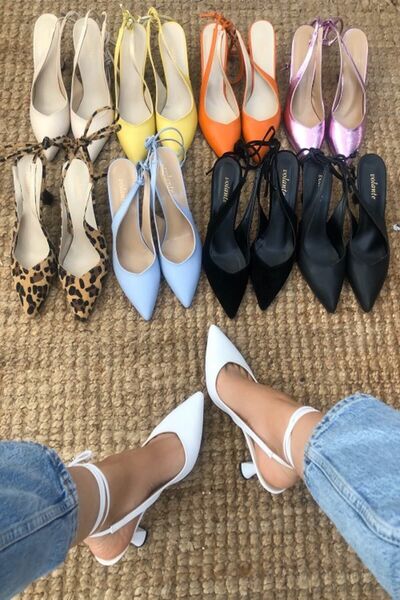 volante Kadın Topuklu Ayakkabı