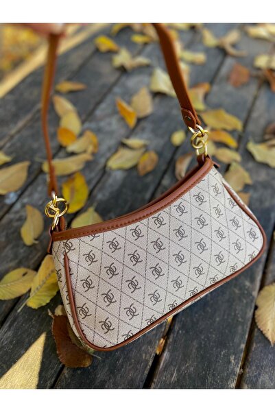 SHIKIRTI Monogram Ayarlanabilir Çapraz Askılı Kadın Omuz Çantası
