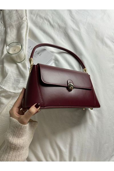 ELFCO Geantă de umăr vintage Burgundy