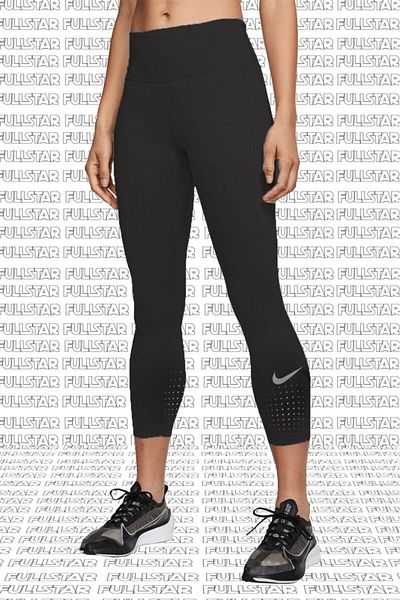 Nike Epic Lux Crop Leggings Super Recovery Leggings with Vapor Barrier Pocket Black