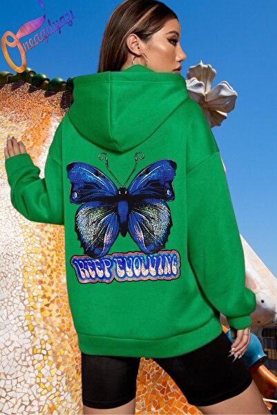 oneagılyazı Суичър с щампи с качулка