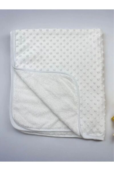 EYNA ANNE VE BEBEK TEKSTİL ÜRÜNLERİ Winter Fleece Welsoft Chickpea Baby Blanket - with Welsoft Inside