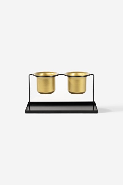 Rarart Concept Siyah & Gold Metal 2 Bölümlü Organizer - Çok Amaçlı Düzenleyic...