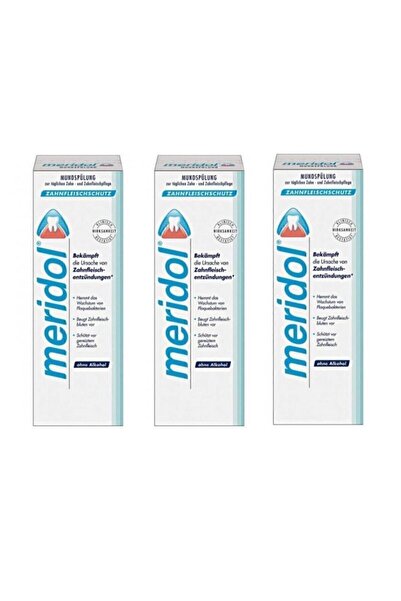 Meridol Diş Eti Bakımı Ağız Bakım Suyu 400 ml 3 Adet
