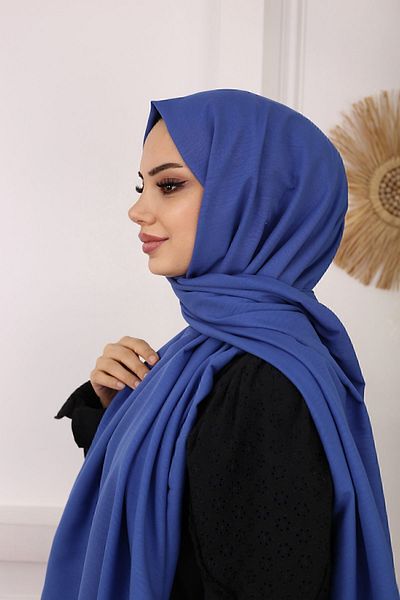 feronis Γυναικείο Μοντέλο Βαμβακερό Σάλι Cazz Hijab _ Indigo