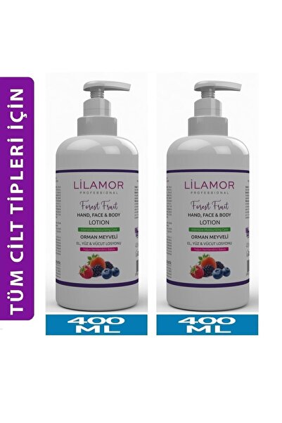 Lilamor El Ve Yüz Vücut Losyonu Orman Meyveli 400 Ml X 2 Adet