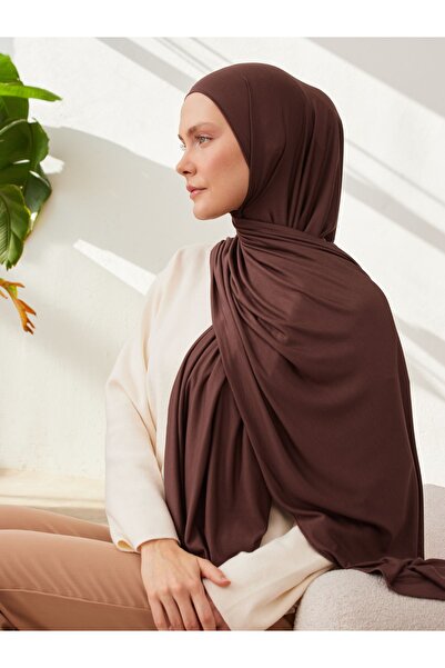 Femple Modest Premium Μόκα Τζέρσεϊ Σάλι - 180x70 εκ. Hijab