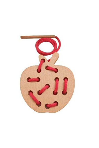 Moccotoys İp Geçirme Elma Montessori Oyunu