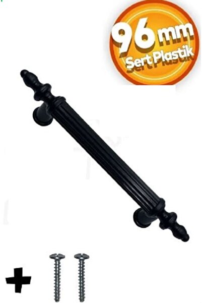 Arion 96 Mm Siyah Çekmece Kulpları Dolap Mobilya Sert Polimer Kulpu 1 Adet Vi...