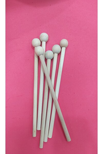 Emin İş Eğitimi Ahşap Ritim Çubuğu ,davul Tokmağı 25 Cm 10 Set ( 20 Tane Tokm...