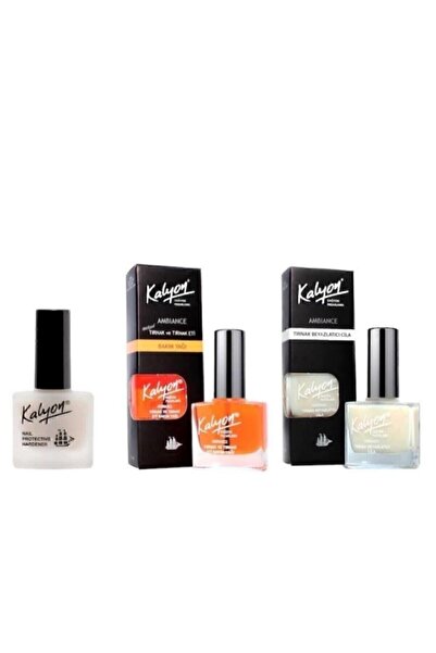 Kalyon Tırnak Sertleştirici Tırnak Bakım Yağı Beyazlatıcı Cila 3'lü Set