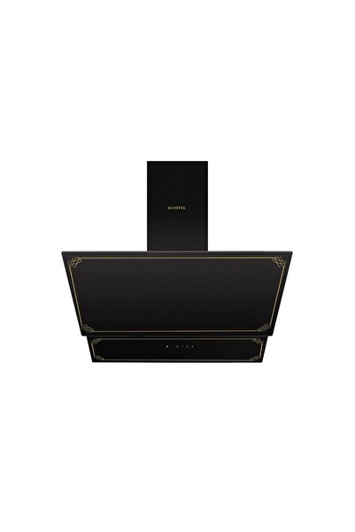 KUMTEL Rustik Siyah 2'li Ankastre Kam Seti (Ocak-Dokunmatik Davlumbaz)