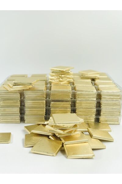 TuNa Chocolate Tuna Çikolata Altın Sargılı Sütlü Madlen 70 Adet Ikramlık Çikolata