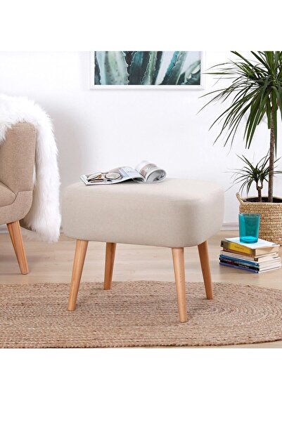 Lorencehome Parrot Puf - Krem