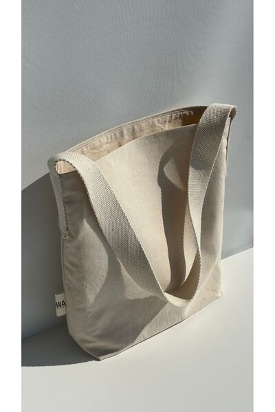 Sowa Collection Kanvas çanta çıtçıtlı astarlı kadın el ve omuz çantası