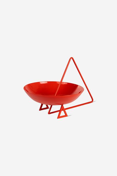 Rarart Concept Triangolo Red Desktop Organizer and Decorative Keychain