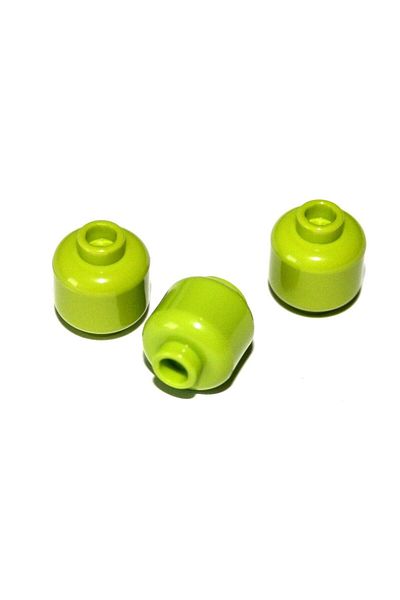 LEGO Pistachio Green Custom Moc Mini Figure - Simple Head, Unprinted, 1 Piece