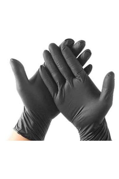 Bimel Coremed Powder-Free Nitrile Gloves Size M Black 100 Pcs