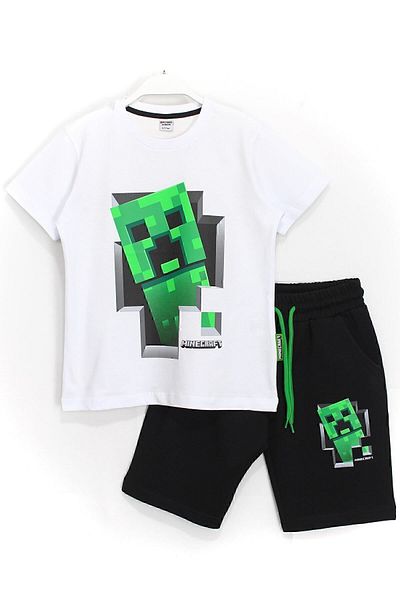 MINECRAFT Boy's Shorts Set 6 - 14 Years Black White
