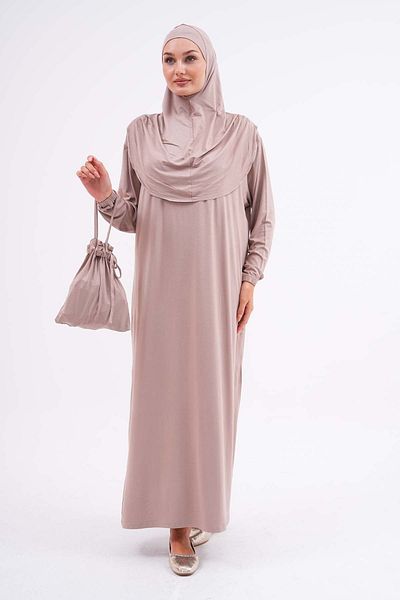 medipek 100% Viscose Cotton - Bag Prayer Hijab Dress, Elastic Wrists