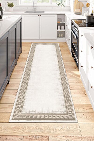 Bir Aksesuar Mutfak Halısı Desenli Dijital Baskı Yıkanabilir Kaymaz Taban Inc...