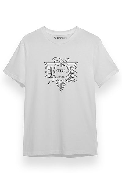 Tshirthane Ανδρικό μπλουζάκι Neon Genesis Evangelion Seele με λευκό κοντομάνικο