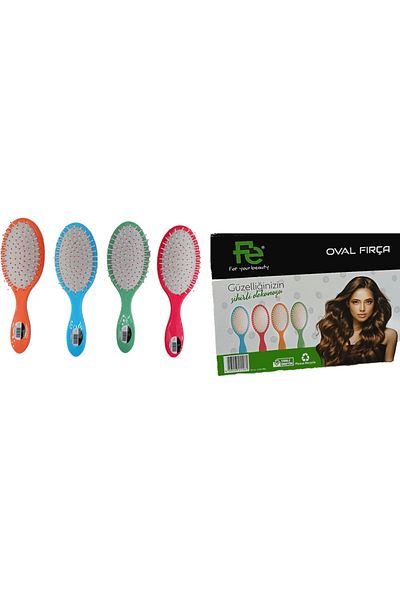 Fe Blue Oval Hair Brush - Ch136