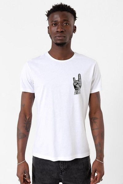 Tshirthane Ανδρικό ποδηλατικό μπλουζάκι Alderney Bozkurt White