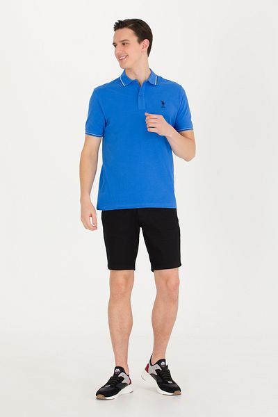 U.S. Polo Assn. Ανδρικό μαύρο υφαντό σορτς 50266070-VR046
