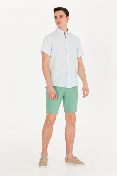 U.S. Polo Assn. Мъжки тъмнозелени тъкани шорти 50266070-VR079