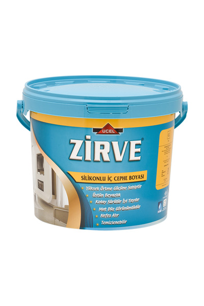 TEK BOYA ZİRVE SİLİKONLU PLASTİK İÇ CEPHE BOYASI BEYAZ 1 GALON