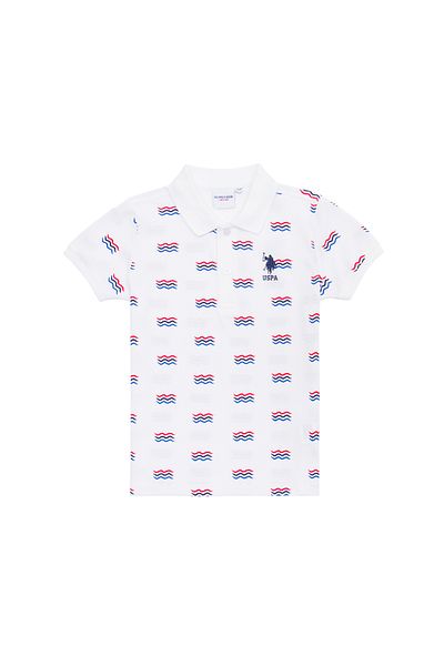 U.S. Polo Assn. Μπλουζάκι με λευκό πόλο για αγόρι 50266077 -VR013