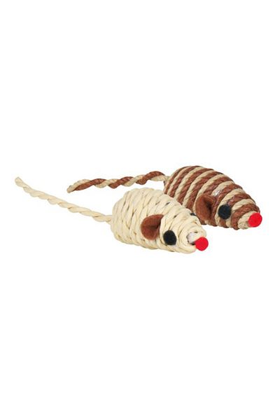 Trixie Cat Toy Jute Mouse 5cm