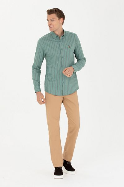 U.S. Polo Assn. Men's Camel Canvas / Chino Pants 50266089 -Vr015