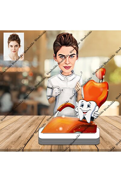wonderlike Diş Doktoru Dişçi 3d Ahşap Biblo,sevgiliye Hediye,doğum Günü Hediyesi