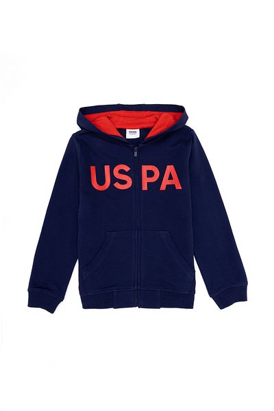 U.S. Polo Assn. Boy's Navy Blue Basic Sweatshirt 50266093 -Vr033
