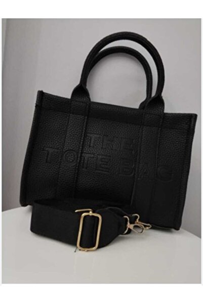 Skygo SİYAH 25*18 Orta Boy Vegan Deri El ve Omuz Çantası