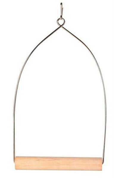 Trixie Bird Wooden Metal Hanging Perch 15X27Cm