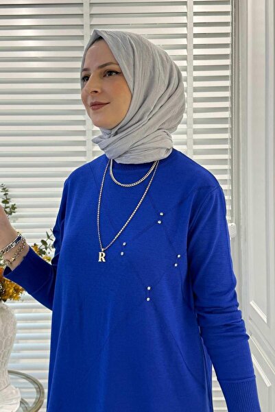 Rabia Şamlı Πλεκτό Gonca Stone Tunik Saks