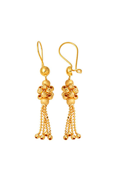 Zerince Altın Buket 22 Ayar Toplu Küpe