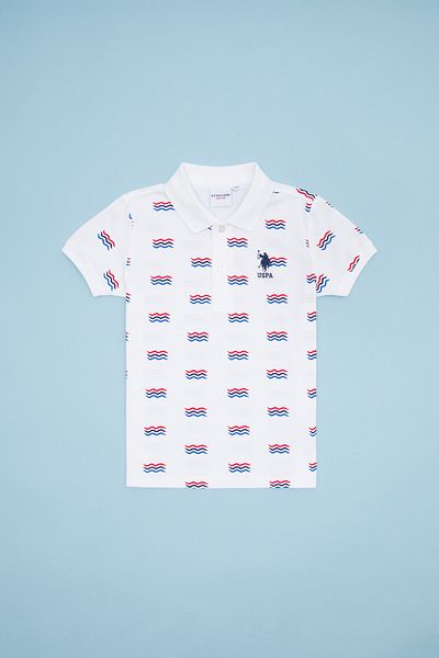 U.S. Polo Assn. Μπλουζάκι με λευκό πόλο για αγόρι 50266077 -VR013