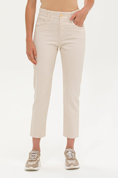 U.S. Polo Assn. Kadın Bej Jean Pantolon 50266287-DN0032
