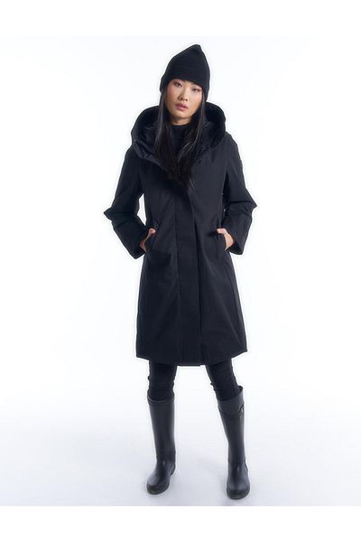 Kayra Waterproof Reflective Smart Parka Black