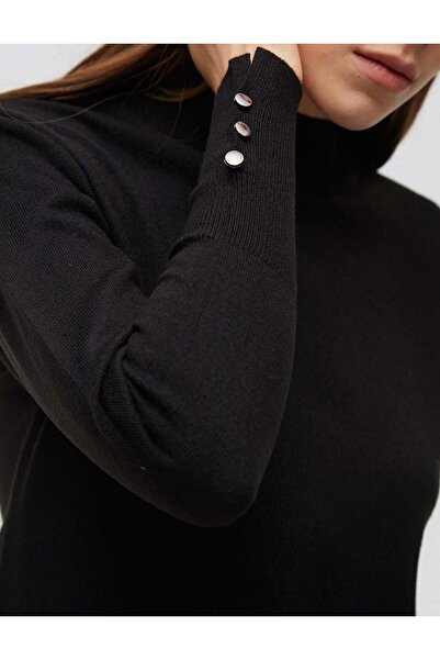 Kayra Basic Triko Bluz Siyah