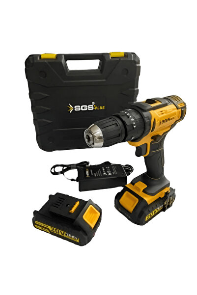 SGS AKÜLÜ DARBELİ MATKAP SETİ 20 VOLT 1,5 A BATARYALI