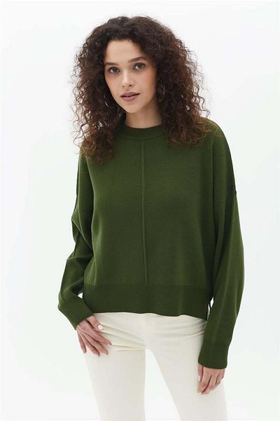 Fashion Friends Khaki Sweater - Side Detailed