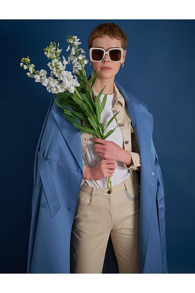 Kayra Capac cu clapă mare Dirty Blue