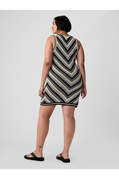 GAP KadınKroşe Örgü Desenli Mini Elbise